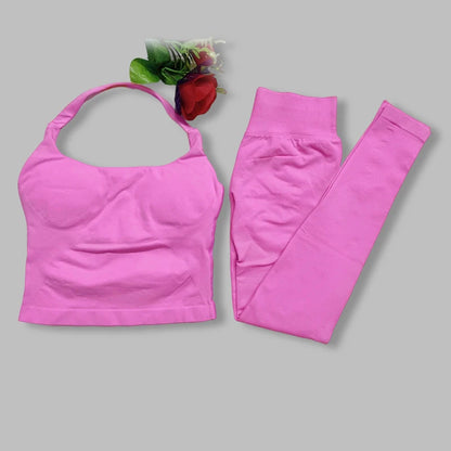 two pieces yoga outfits DF impact gym clothing fitness pants set DFNNYE woman Halter Top sports leggings Gym workout sets
