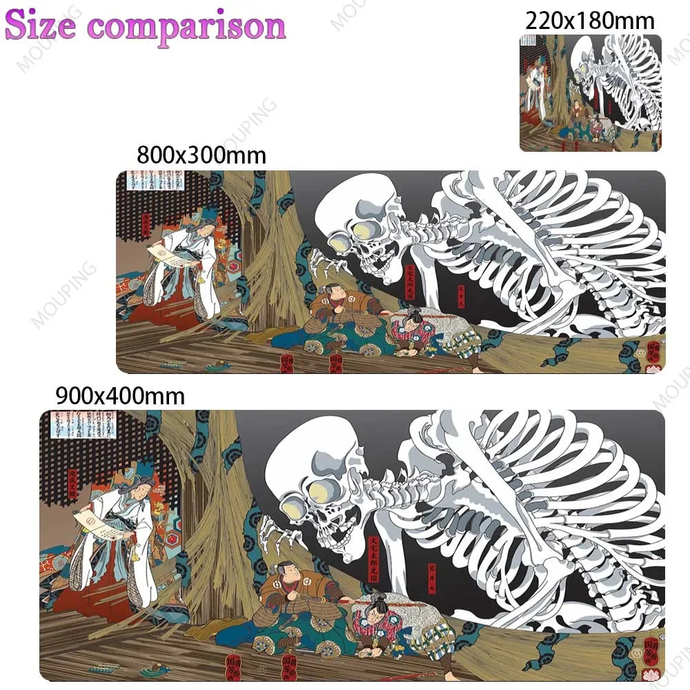 Grid Desk Mat Black Mouse Pad Gamer Laptop Office Carpet Big Mousepad Xxl Anime Computer Tables Rubber Mouse Pad Large Deskmat