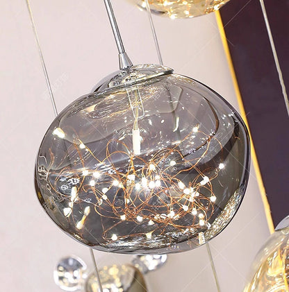 Modern Stair chandelier Pendant lights indoor lighting Ceiling lamp hanging light led Chandeliers for living room indoor lightin