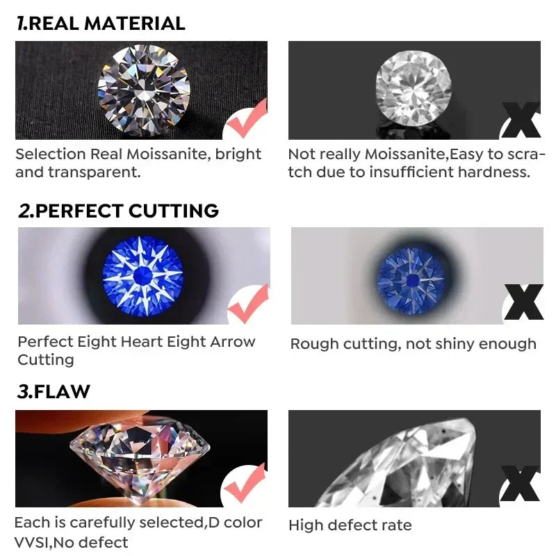 Sparkling Real Double Moissan Diamond Round Hoop Earrings Suitable for Women's Daily Wear 925 Silver High Quality Fine Jewelry
