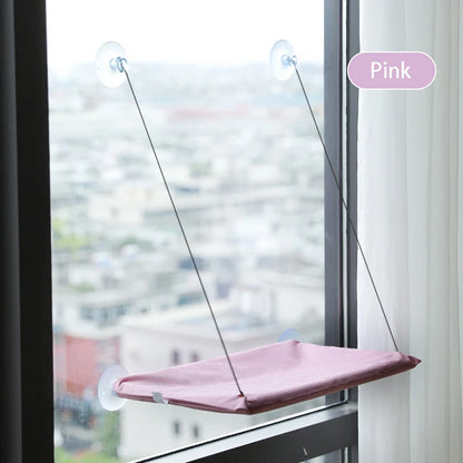 20KG Capacity Hanging Cat Hammock Bed with Sunny Window Seat for Large Cats Comfortable Climbing Frame Pet Accessories