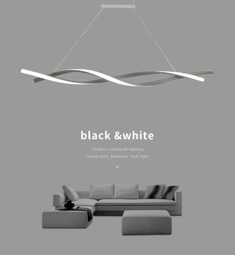 Modern Rotate Led Pendant Lights Dimmable for Kitchen Island Table Dining Room Office Chandelier Decor Lighting Lusters Fixture