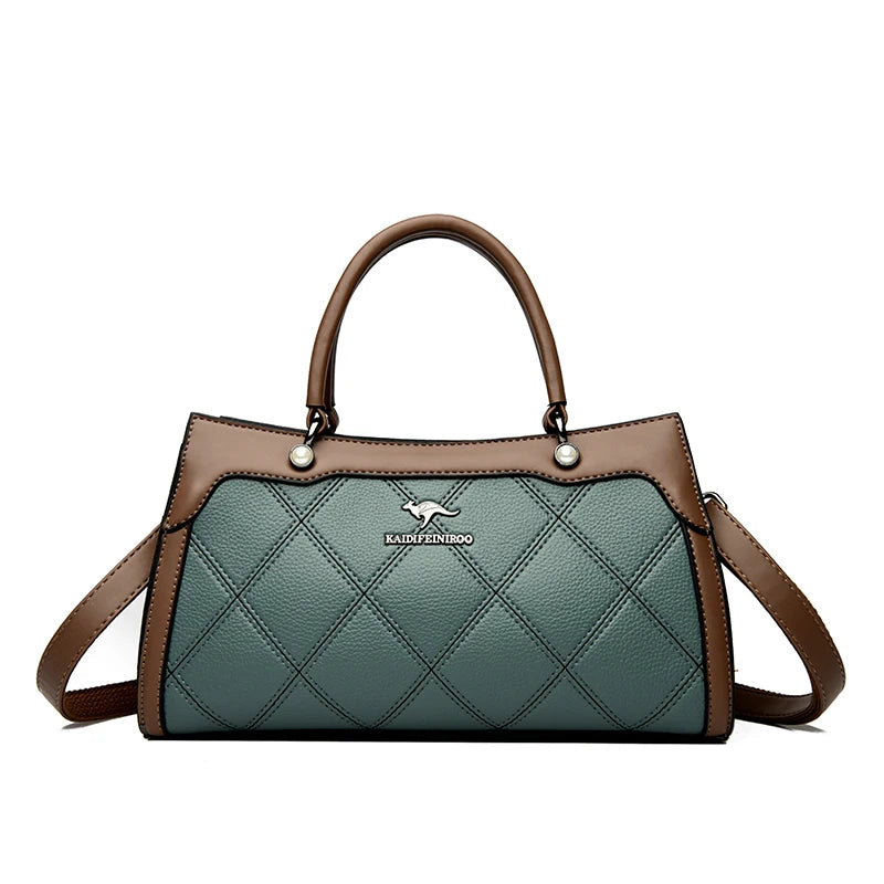 Top Quality Leather Hand Shoulder Bags for Women Luxury Handbags Women Bags Designer Casual Large Capacity Tote Bag Sac