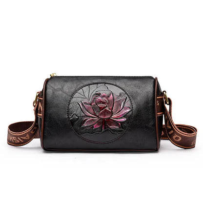 Luxury Handbag Fashion Print Large Capacity Soft Leather Women Shoulder Crossbody Bag Leisure Designer Ladies Purses and Handbag