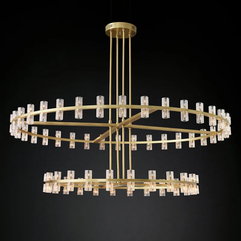 Villa Duplex Chandelier New Light Luxury Light Post Modern Crystal Chandelier Light Luxury For Living Room Lamp Home Decoration