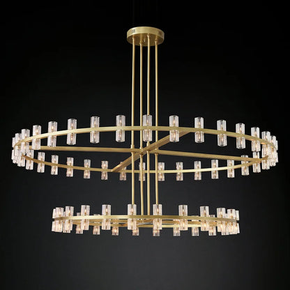 Villa Duplex Chandelier New Light Luxury Light Post Modern Crystal Chandelier Light Luxury For Living Room Lamp Home Decoration