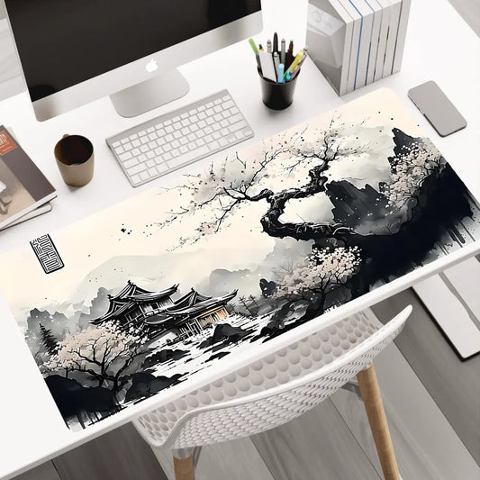 Mouse Pad Sakura Landscape Desk Accessories Mat Gamer Rug Xxl Keyboard Pad 1000X500x3MM Desk Mat Office Carpet Gaming Mouse Mats