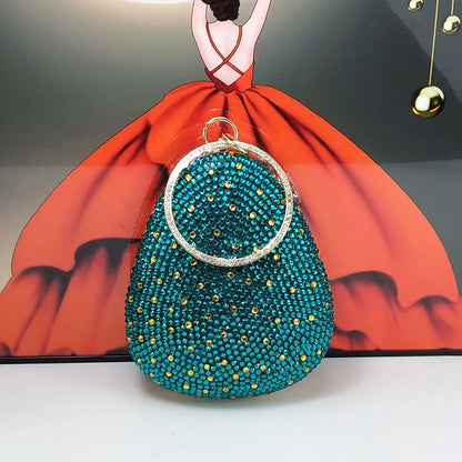 BaoYaFang 2024 New Arrival Teal Blue Strawberry Bridal Wedding Shoes and Bag Female Ladies Party Shoes Ankle Strap High Pumps