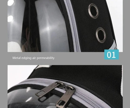 Transparent Breathable Portable Space Capsule Pet Carrier Backpack for Dog Cat Carrying Transport Bag