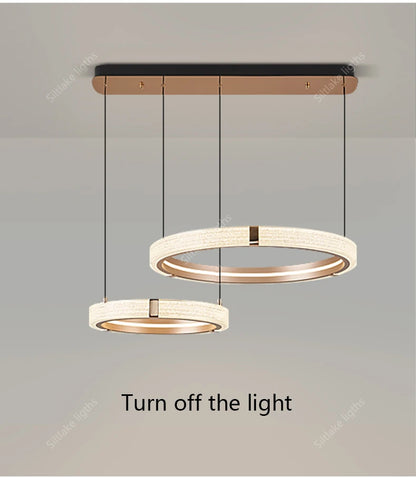 Modern design creative round simple chandelier ring Lights suitable for living room bedroom restaurant home round Pendant Lights