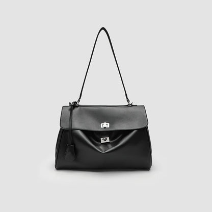 Casual Tote Bags For Women Luxury Designer Handbags And Purses 2024 New In PU Lock Tassel Decoration Large Capacity shoulder Bag
