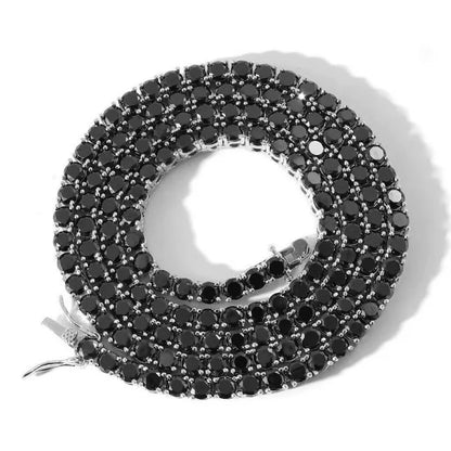 TY 925 Sterling Silver Moissanite Tennis Necklace & Bracelet For Women Men D-Color Moissanite Necklace Hip-Hop Tennis Chain