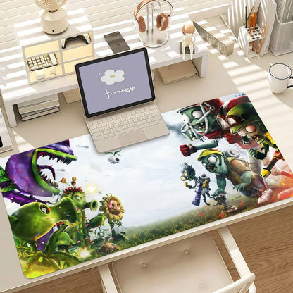 Game P-Plants Vs Z-Zombies Strategy Mouse Pad Anti Slip Rubber Edge Locked Thickened Laptop Gaming Desk Mat