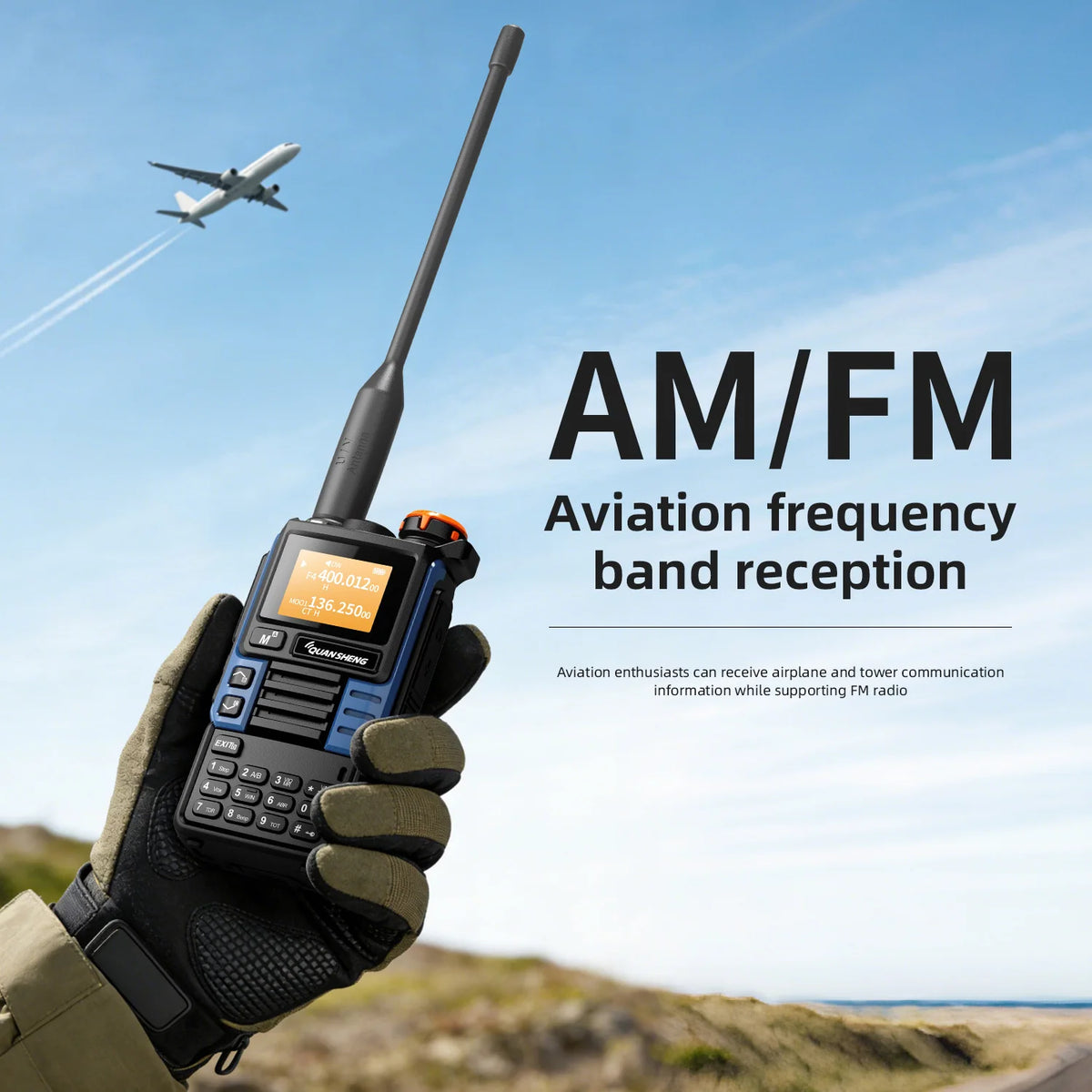 QUANSHENG UV-K5(99) V3 Walkie Talkie 2MB Memory 50-600MHz Air Band RX 5W Two Way Radio Type-C Wireless Copy Custom Firmware