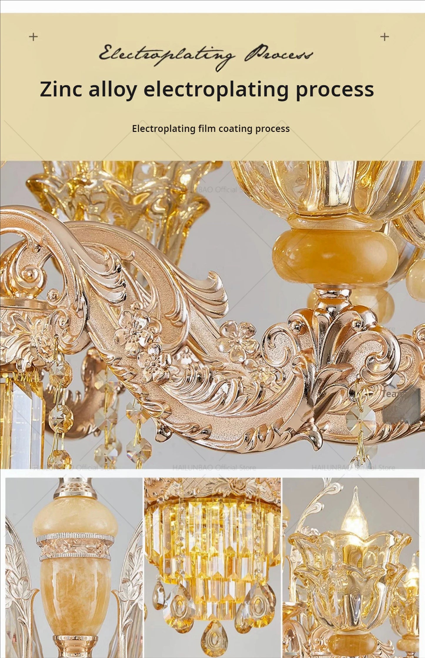 Postmodern Chandelier Living Room Lights European Dining Room Bedroom Home Master Luxury Atmospheric Lamps Villa Crystal Lamps