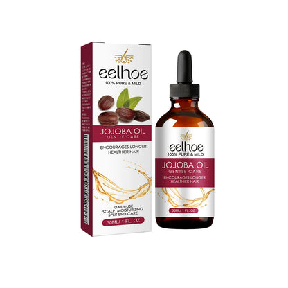 Eelhoe Jojoba Oil Hair Growth Serum Reduce Loss Scalp Treatment More Thicker Keep Regrowth Oil Control Hair Nourish Essencial Oi