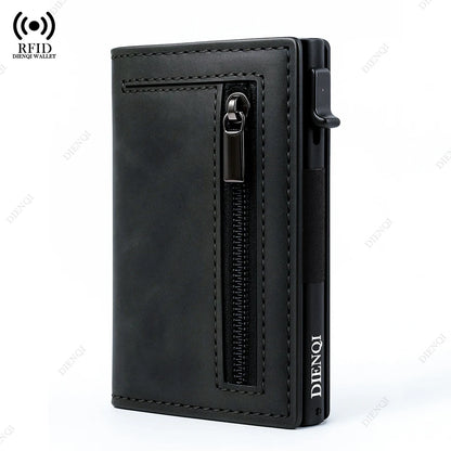Rfid Credit Card Holder Men Wallets Mini Handbags Luxury Brand Bag Cardholder Case Leather Magnetic Coin Purse Hand Bag for Men