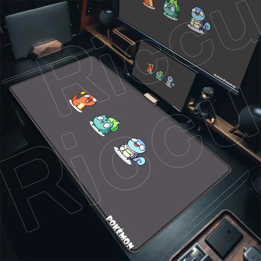 P-pokemon Bulbasaur Mouse Mats Rubber Mousepad Large Anime Gaming Accessories Pad Kawaii Carpet Cabinet Keyboard Office Deskmat