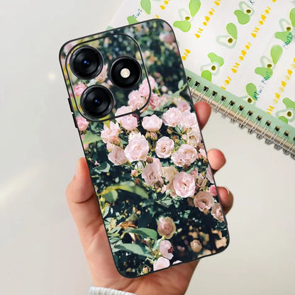 Phone Case For Tecno Spark 10 10C 2023 Fashion Flower Cat Butterfly Soft Silicone TPU Cases For Tecno Spark10 Spark10c KI5q KI5k