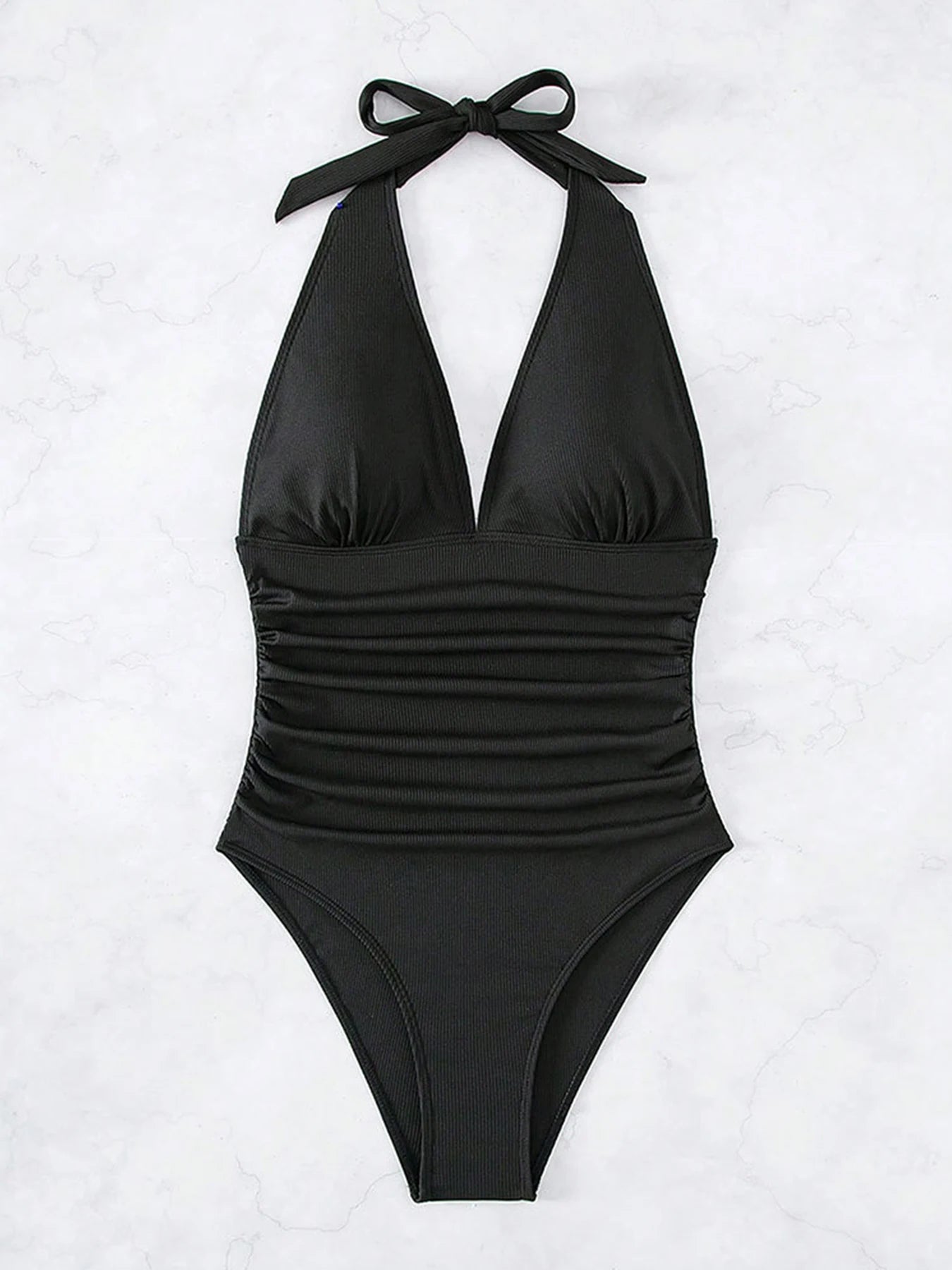 2026 New Sexy Deep V-Neck One Piece Swimsuit For Women Halter Push Up Swimwear Female Bodysuit Monokini Bathing Suits Beachwear