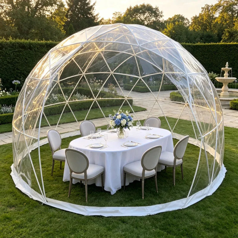 Geodesic Dome Tent Transparent Bubble Camping Tent Luxury Outdoor Resort Garden Customized