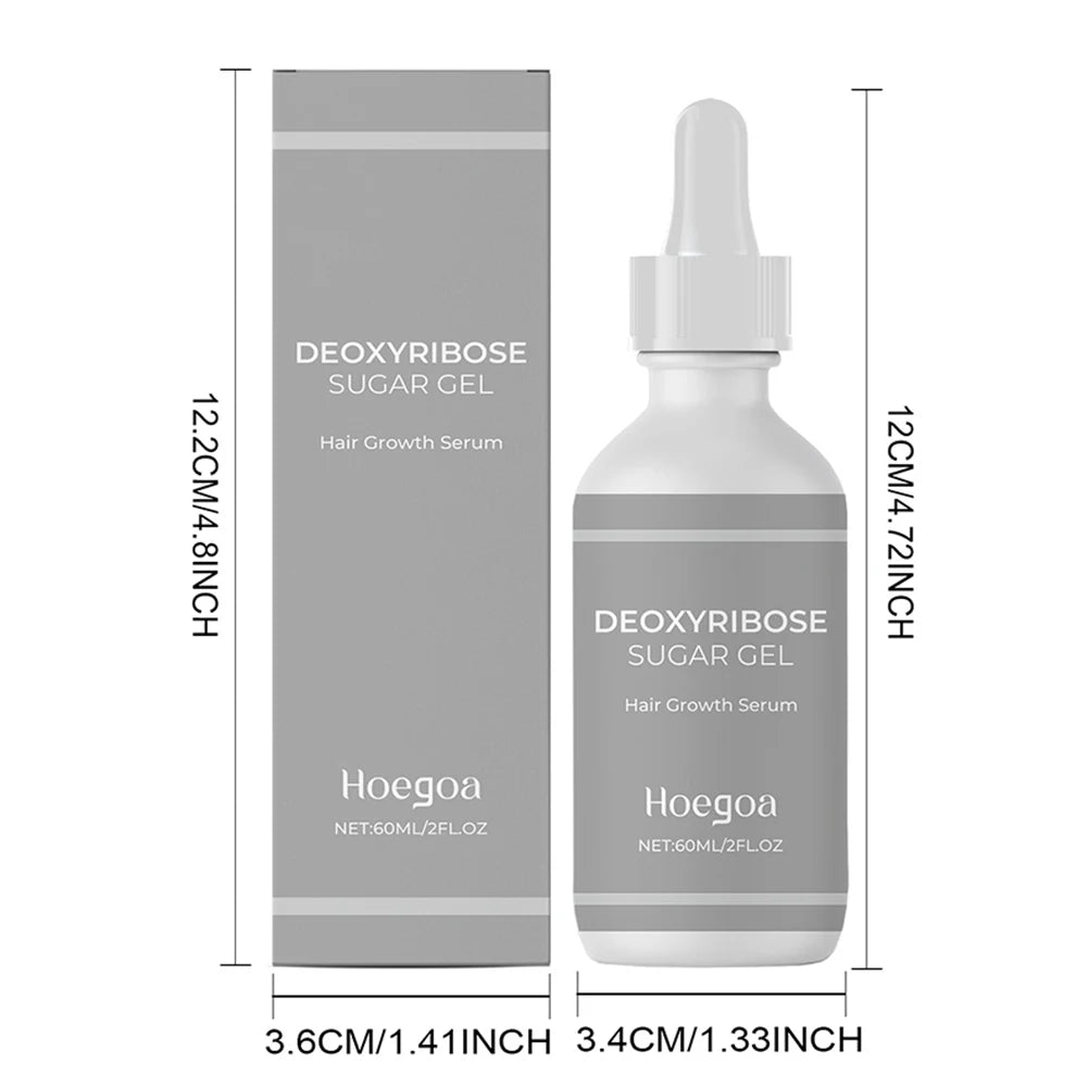 Hair Growth Serum Deoxyribose Sugars Gel Hair Growth Repair Dry Damage Smoothing Strengthen Hair Oil for Men Women Hair Care