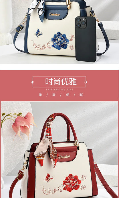 Fashion Luxury Handbags Women's Shoulder Bags Temperament Mom Elegant Retro Crossbody Bags High Capacity Tote Bag Wedding Bags