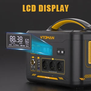 VTOMAN JUMP 2200 / JUMP 1800 Portable Power Station 828/1548Wh LiFeP04 Battery Solar Generator Solar for Home Outdoor Camping