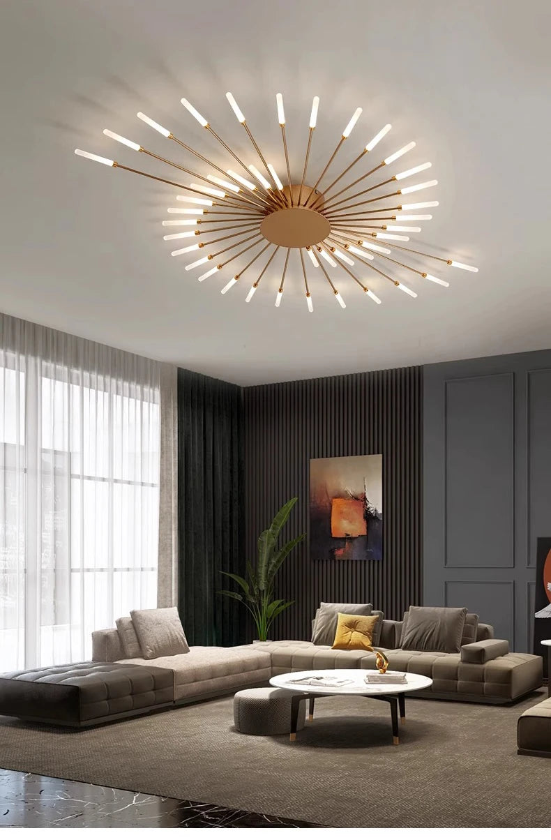Modern Firework s Led Ceiling Lamp Creativity Living Dining Room Ceiling Chandelier Home Lighting Bedroom Light Luster Luminaire