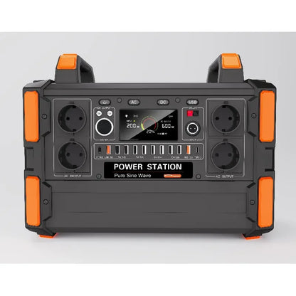 Portable Power Station 3000W LiFePO4 Battery, Fast Charging, Suitable for Outdoor Trips, Parties and Indoor Emergency Pow