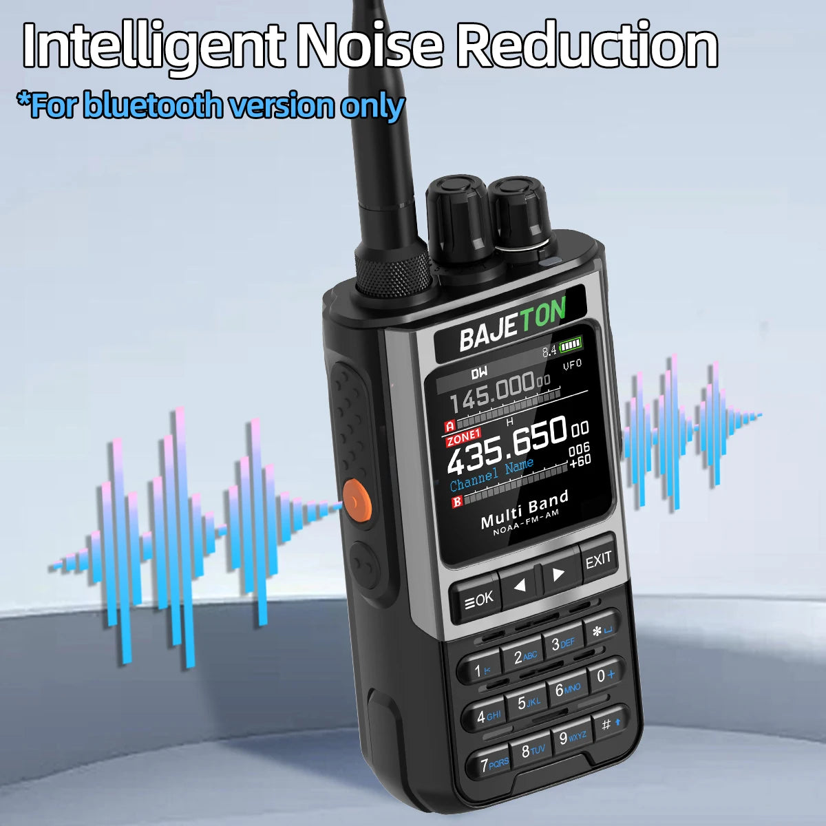 BAJETON BJ-8300 10W Ham Radio HF SSB CB Walkie Talkie AM USB LSB CW Bluetooth Phone Programming Portable Shortwave Two Way Radio
