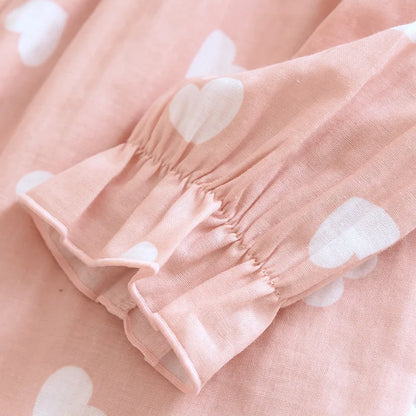 Pure cotton gauze Thin Japanese kimono Nursing pajamas Pregnant women's home clothing