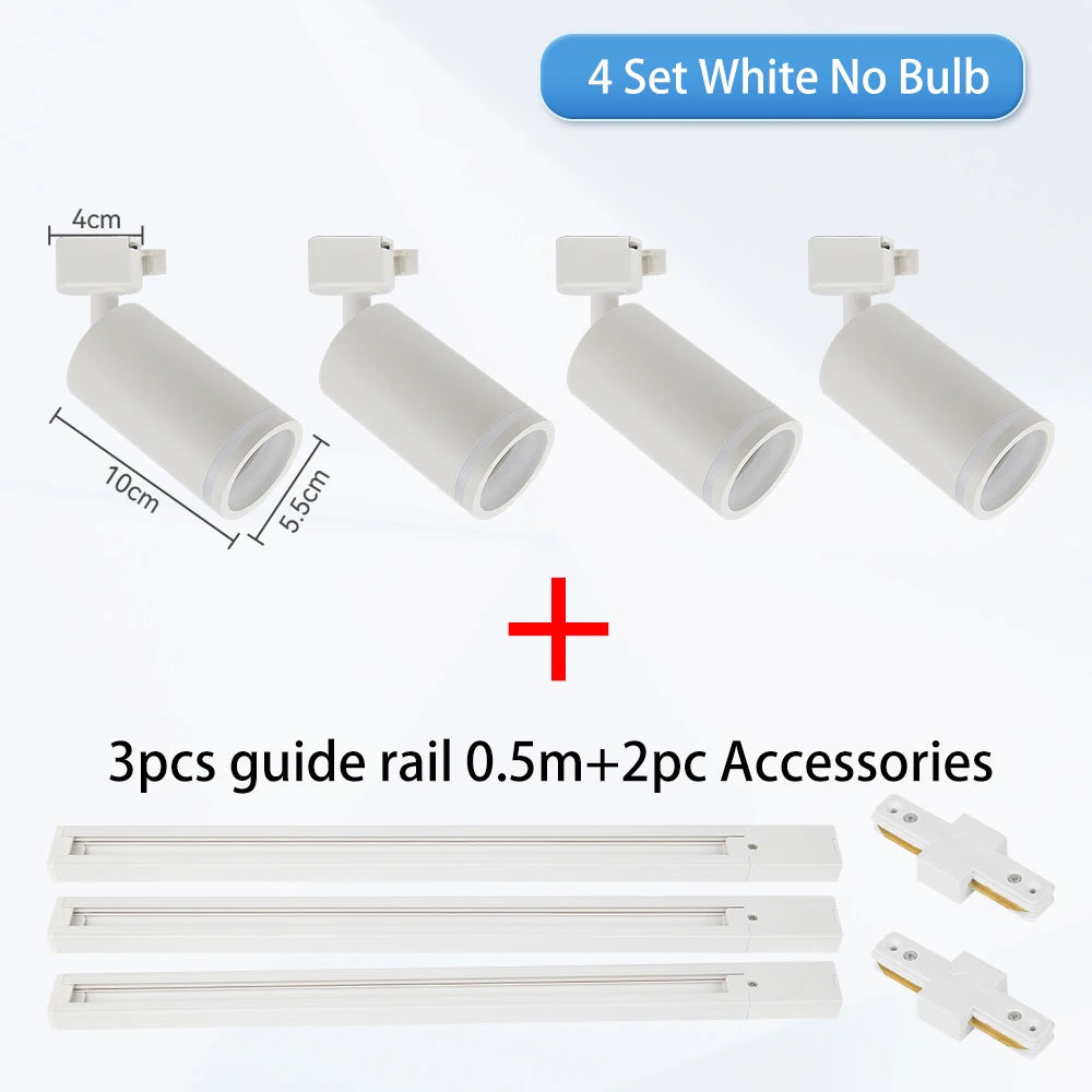 Track Light Modern Led Ceiling Lamp 110V 220V Spots To Ceiling Lighting Gu10 Led Lights Spotlights led ceiling Kitchen Lighting