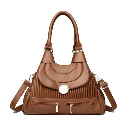 Genuine Brand Luxury Handbags for Women Designer Fashion Tote Bag High Quality Soft Pu Leather Shoulder Crossbody Hand Bags Sac