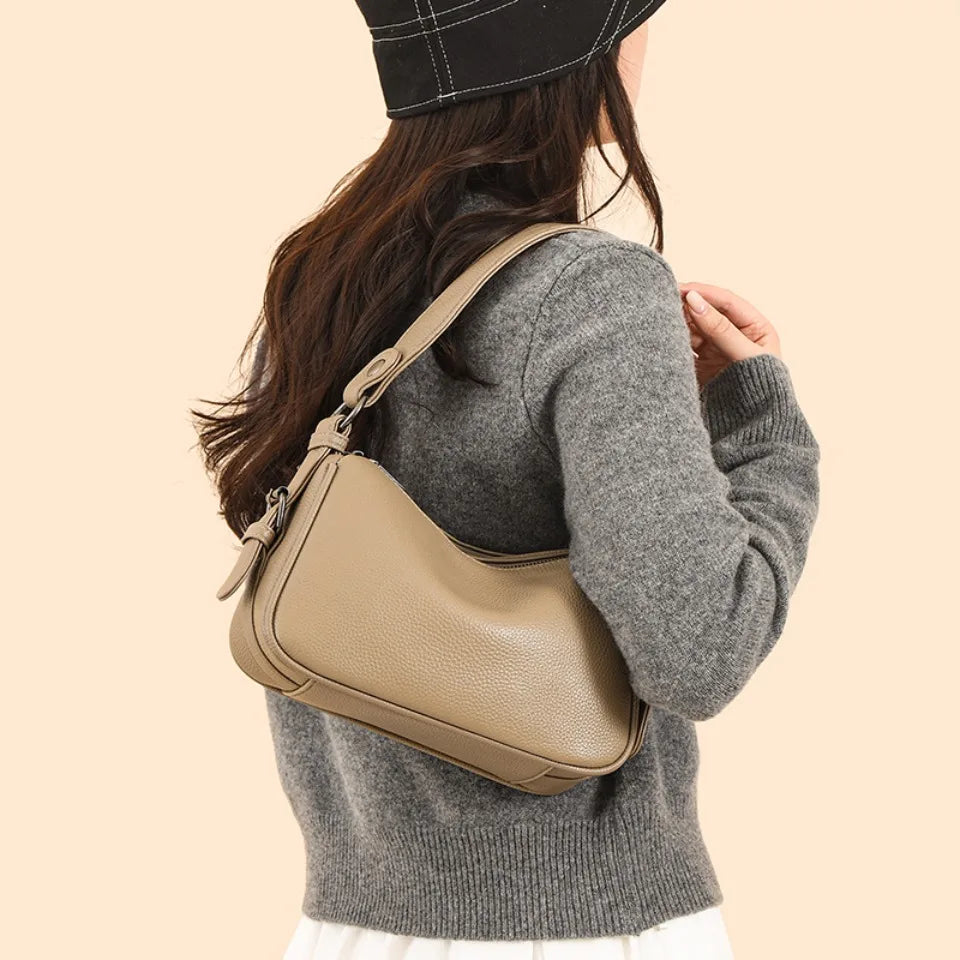 100% Genuine Cow Leather Luxury Handbags Women Bags Designer Ladies Crossbody Shoulder Bags for Women Top Quality Sac A Main New