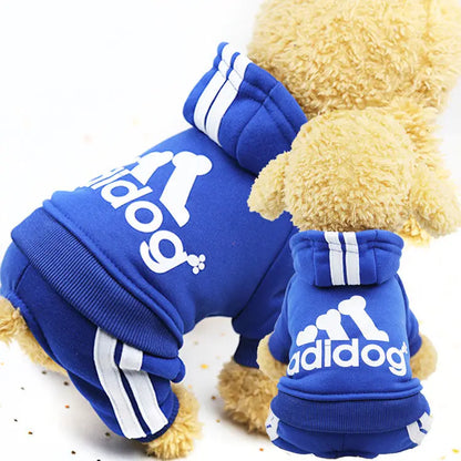Four Legged Pet Dog Hoodie   Puppy Jumpsuit Letters Overalls for Small Medium Dogs Pomeranian Pajamas Winter Dog Jumpsuit