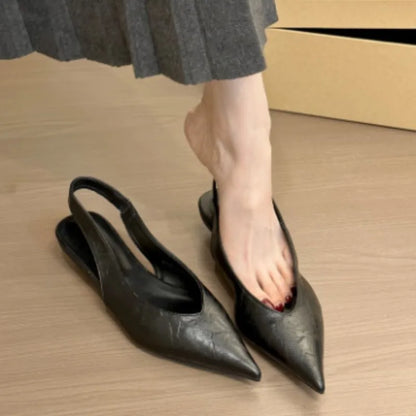 Leopard Women Heeled Sandals Sexy Pointed Toe Woman Shoes Elegant Summer 2026 Fashion Slides Luxury Brands New Mujer Sandalias