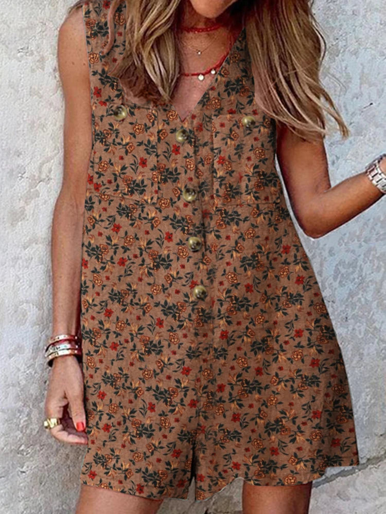 Stylish Women V Neck Sleeveless Rompers 2023 ZANZEA Summer Jumpsuits Short Playsuits Casual Solid Loose Beach Overalls Oversized