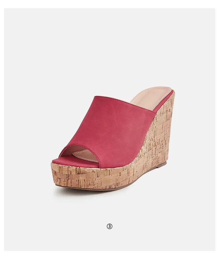 11CM Super High Heels Platform Sandals Women Wedges Open Toe Shoes Ladies Summer Slip On Slippers Beach Slides Femmes Sandalias