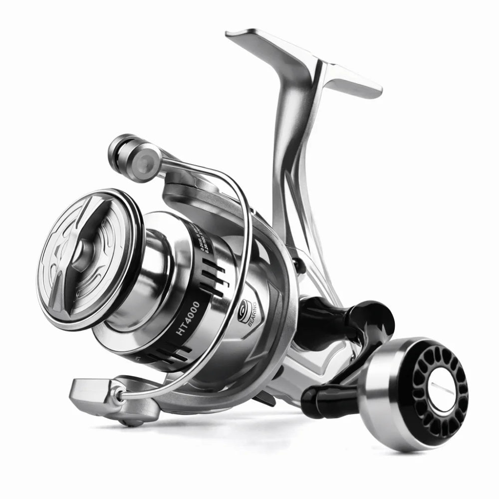 Fisherman Metal Spool Spinning Reel 5.2/1 Gear Ratio Heavy Duty Bait Cast Reel Comfortable Smooth Fishing Reel Lake Fishing
