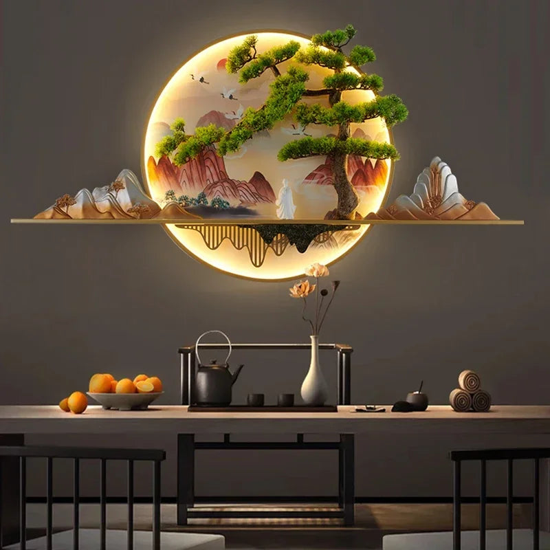 COLIN Modern Picture Wall Light LED Chinese Creative Landscape Mural Sconce Lamp For Home Living Room Study Bedroom Decor