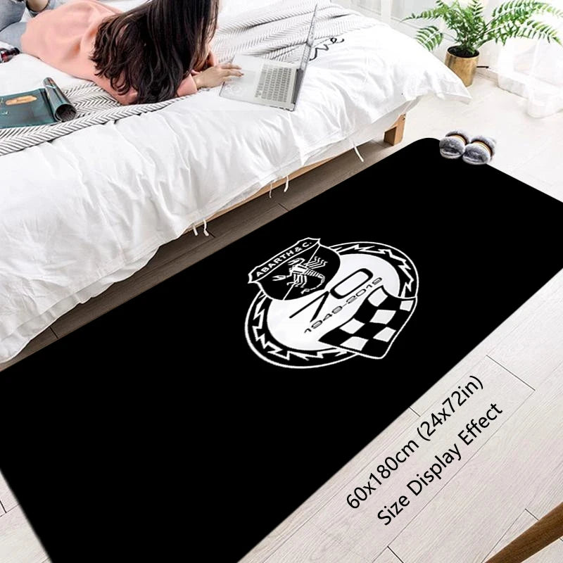 House Entrance Doormat Abarth Car Boot Hallway Carpet Living Room Rugs Foot Carpets Bathroom Rug Floor Mats Non-slip Home Decor