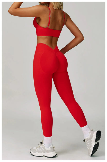 2/3PCS Seamless Sport Yoga Set Women's Breathable High Waist Fitness Sportwear Women Sports Underwear Set Gym Workout Clothes