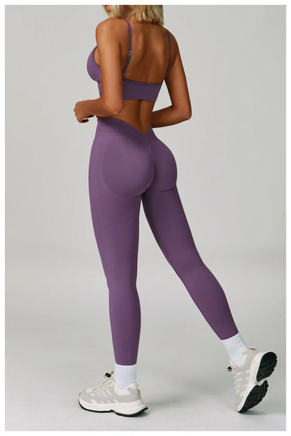 2/3PCS Seamless Sport Yoga Set Women's Breathable High Waist Fitness Sportwear Women Sports Underwear Set Gym Workout Clothes