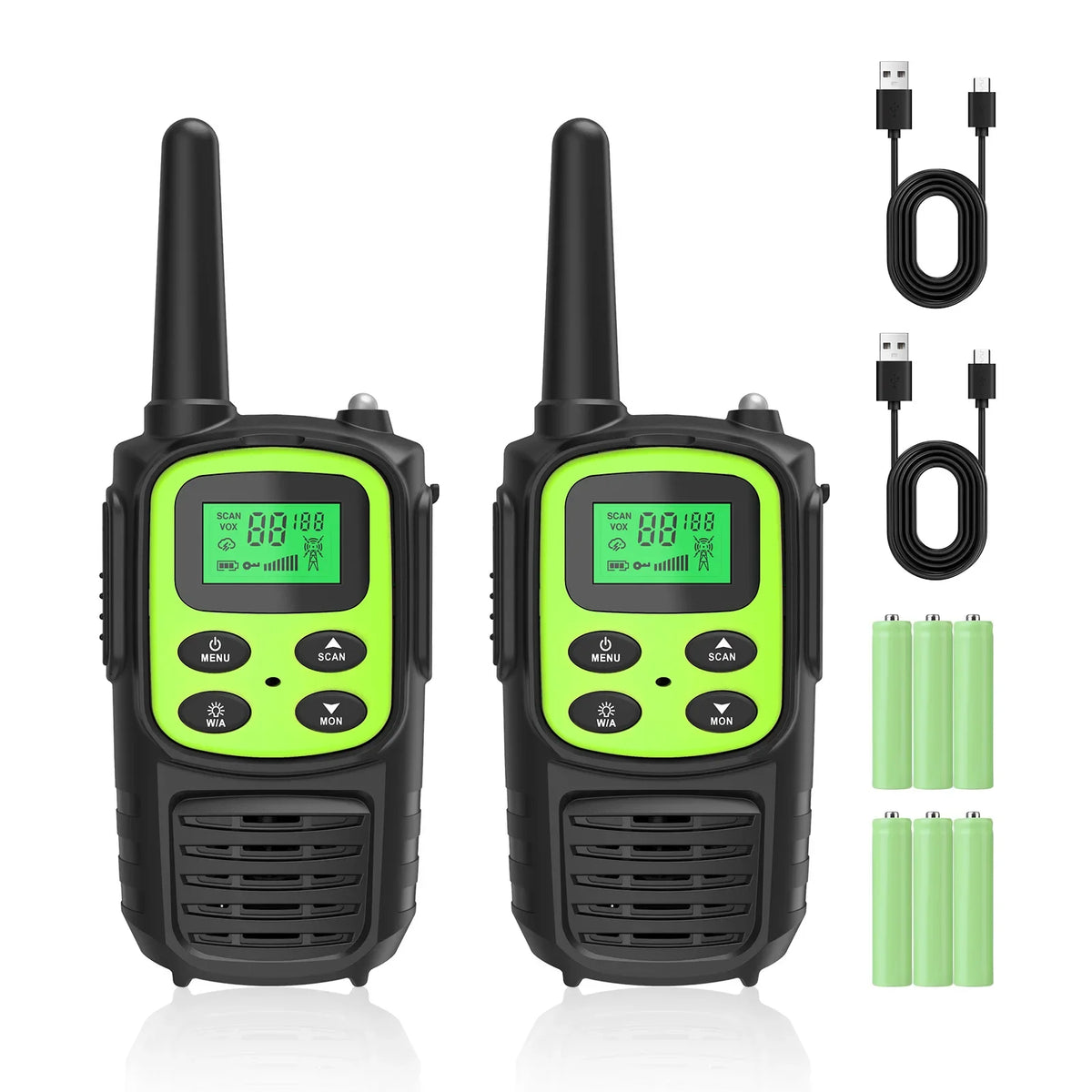 2PCS Kids Portable Outdoor Children Two Way Radio UHF Receiver Walkie-Talkie Radio Comunicador Mini Walkie Talkie For Boys Girls