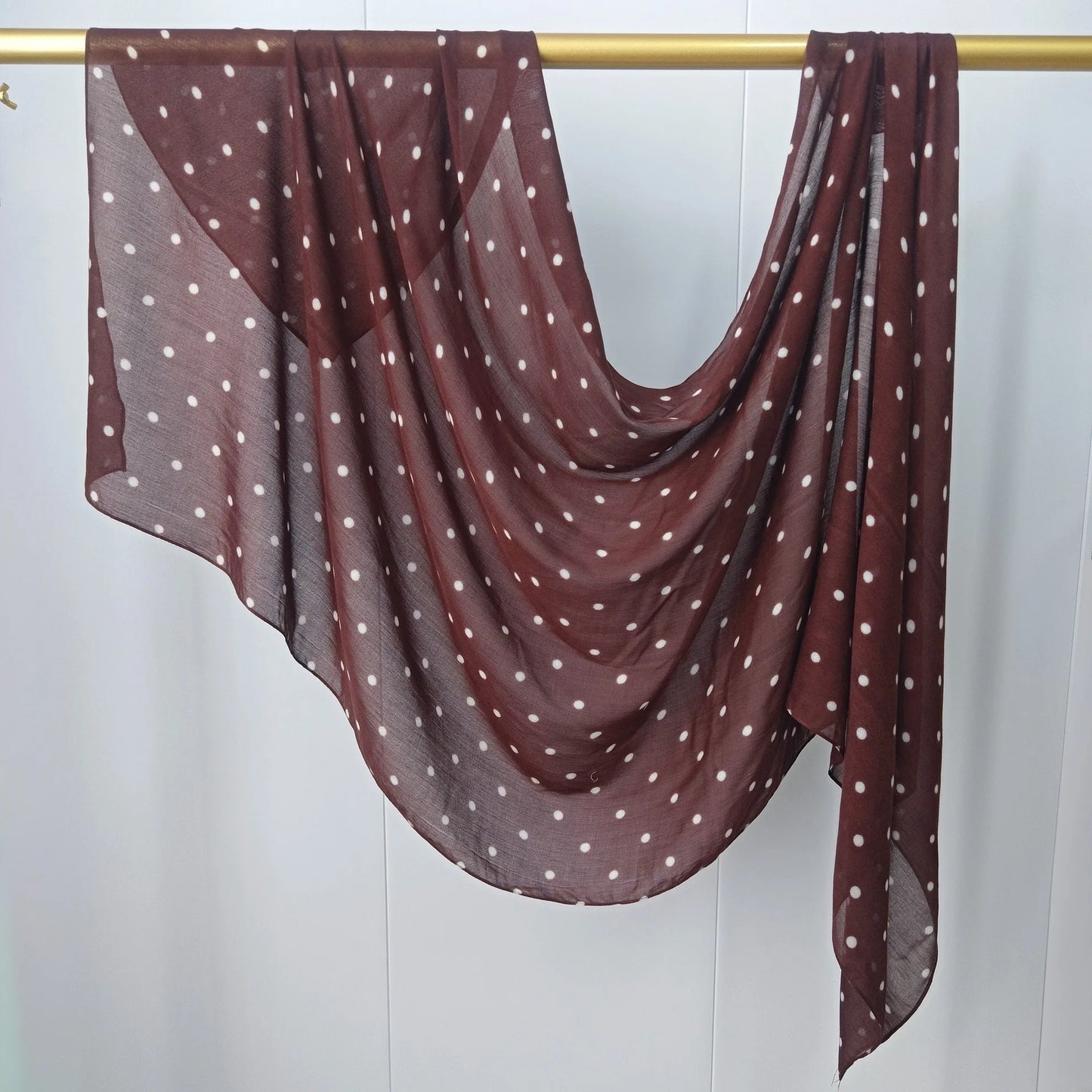 New Polka Dot Modal Hijab Double-sided Print Hijabs for Women Scarf Head Wrap for Women Muslim Fashion Hijab Scarf Islam Ramadan
