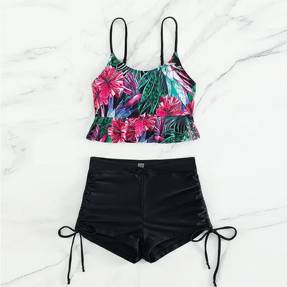 Summer Sexy Pink Swimsuits Tankini Set Female Two-piece Swimwear Beach Swim Wear Bathing Suits Pool Women's Swimming Suit 2026
