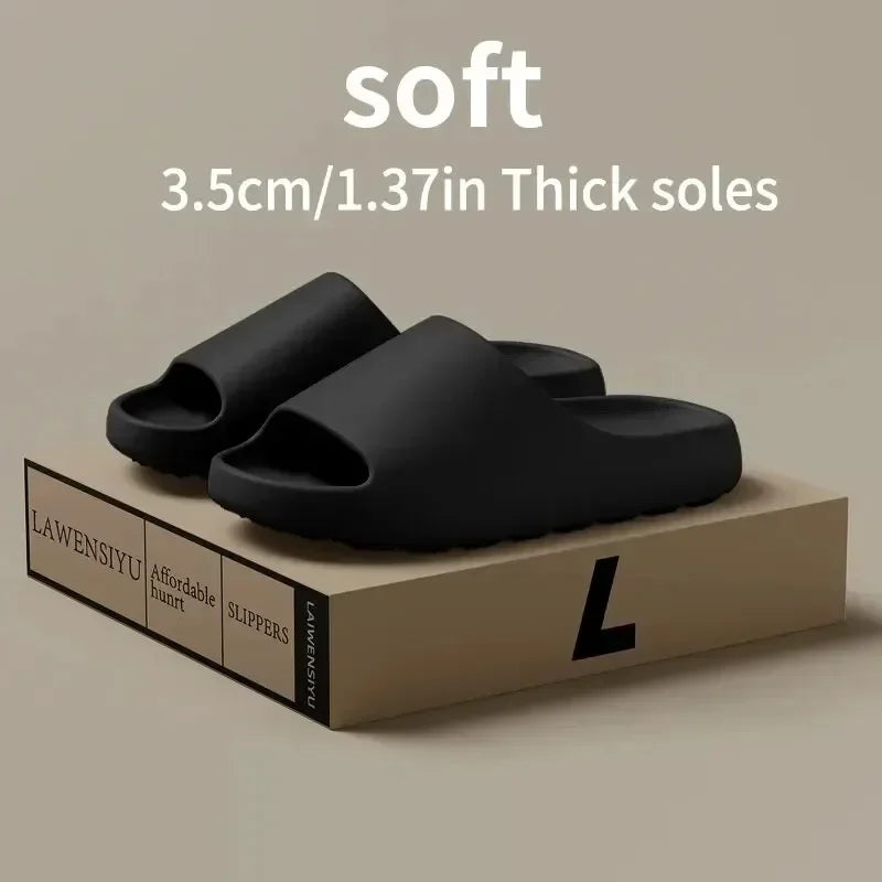 Women's Slippers EVA Soft Thick Soled Summer Fashion Slippers & Men's  Slides Beach Sandals