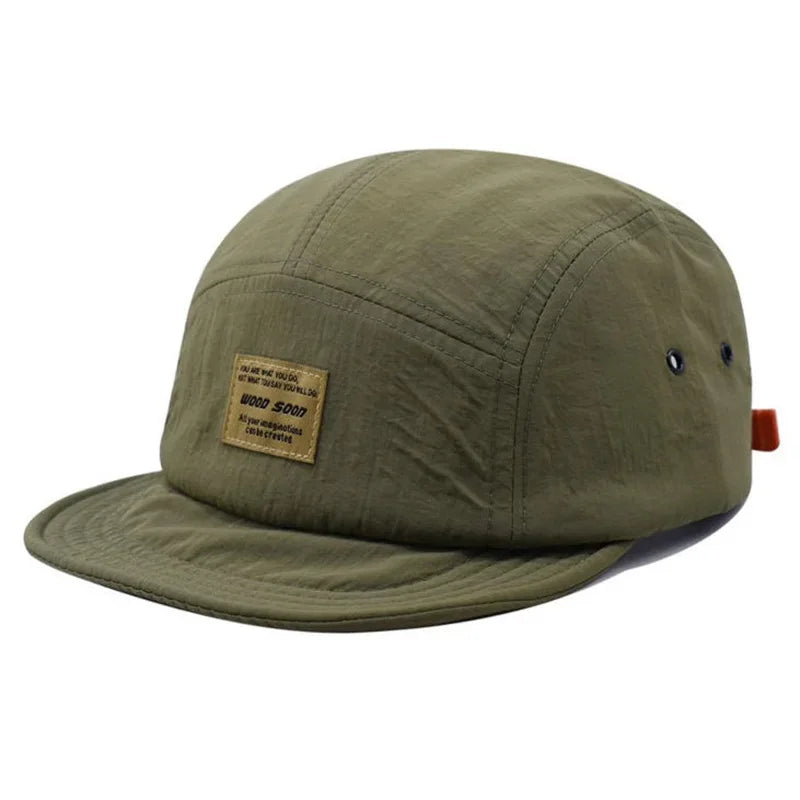 Japanese-style short-brim baseball cap for spring and summer, quick-dry, sun-protective, unisex street soft-brim sun hat