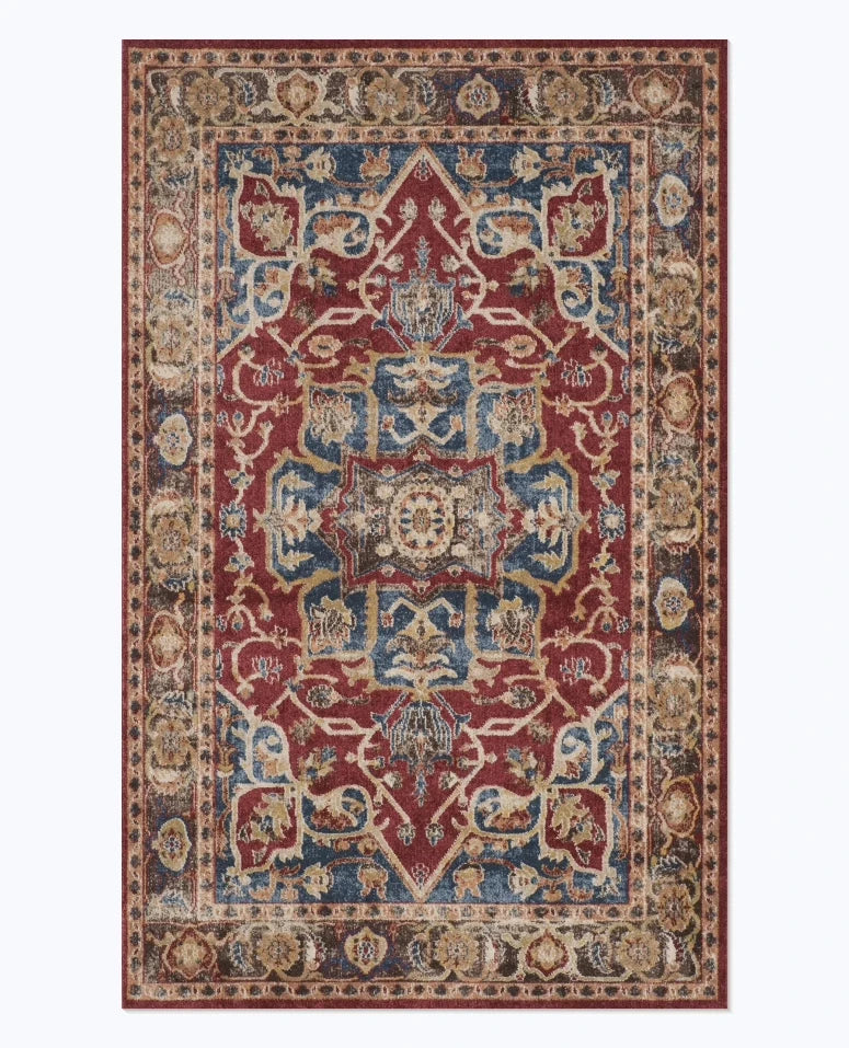 American Retro Style Rugs for Bedroom Large Area Living Room Decoration Anti-slip Carpet Washable Lounge Floor Mat Home Soft Rug